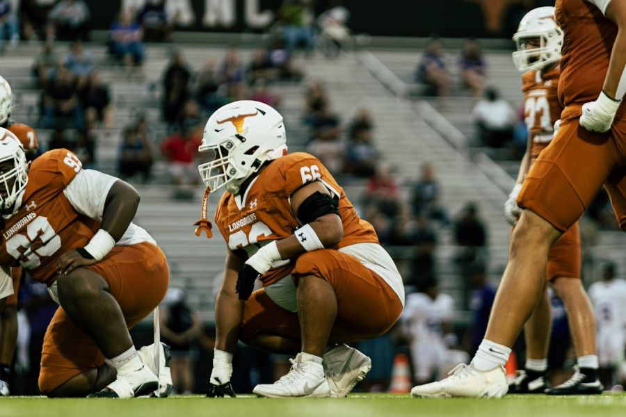 Ethan Saldana on the football with his team